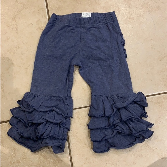 Ruffle Butts Other - Ruffle Butts “Faux Denim Fancy Flare Pants”